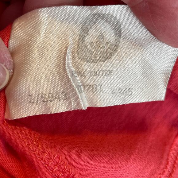 JUMPERS Coral White Zebra Crossing Graphic Short Sleeve T-Shirt Top M - Picture 7 of 10